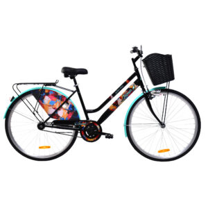 BICIKL 28" JASMIN CRNO TIRKIZ GRADSKI